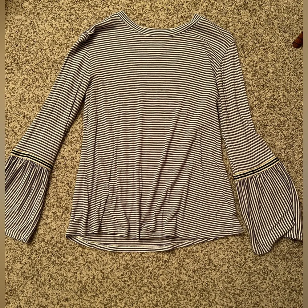 Girls Arizona Flare Long Sleeve Stripped Shirt! - Picture 2 of 5